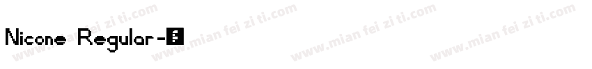 Nicone Regular字体转换